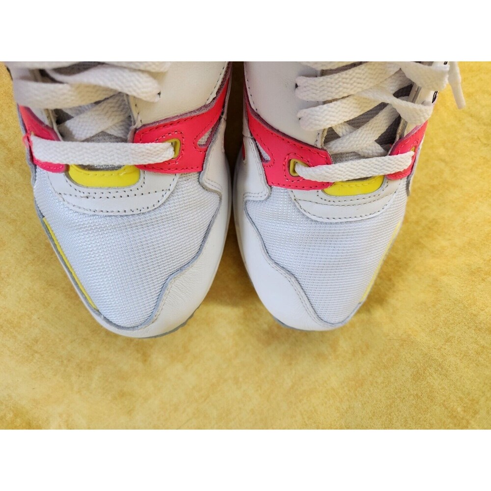 Vtg Mens Reebok ERS 5000 Running Trainers Shoes Pink/neon‎ White Leather  Size 8 - Picture 12 of 16